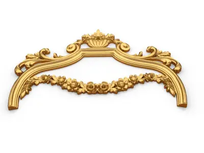 Classic carved decor ornament 392 3D model