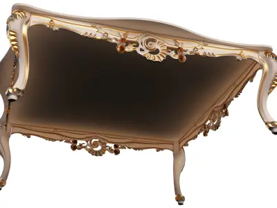 Classic Tea Table Furniture Design SW Low-poly 3D model