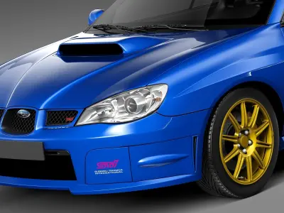 Subaru Impreza STi 2006 3D model