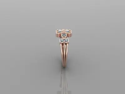 Solitaire Ring SR68 Version 1 3D model