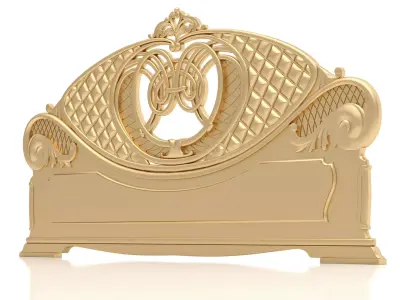 Bed Ornament Frame 6 - For CNC and Interior 3D model