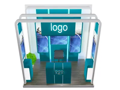 Booth Exhibition Stand a478b 3D model