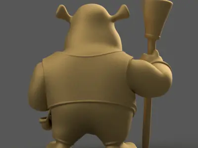 Fun Shrek 3D STL File for Unique Home Decor 3D print model