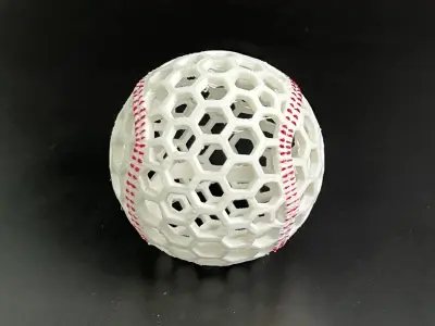 AIRLESS BASE BALL - STL - 3MF MULTICOLOR 3D print model