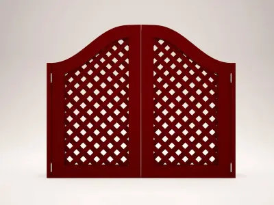 Garden Door Free low-poly 3D model