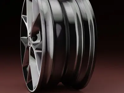 BBS SR Brushed Rims 3D Model High and Low-poly 3D model
