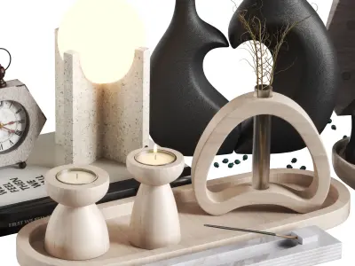 Decorative set 14 3D model buy