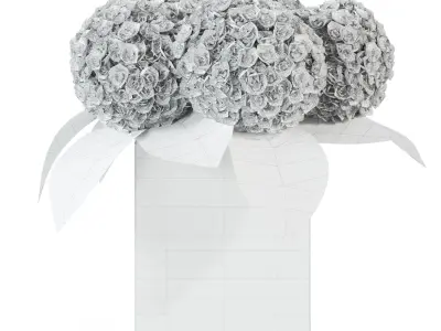 hydrangea 01 3D model