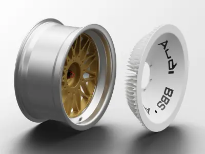 BBS Turbofan Rim Audi 90 quattro IMSA GTO 3D Model 3D model