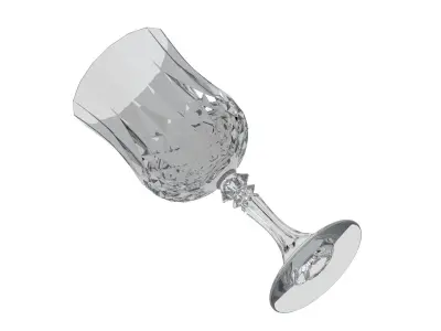 Bar Craft Acrylic Ornate Elegance Wine Glass 3D model