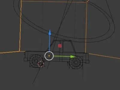 Cartoon Car 3d Model Low-poly 3D model