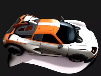 Racing car 3D model by rajatsharmatechy859