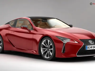 Lexus LC 500 EU 2018 3D model