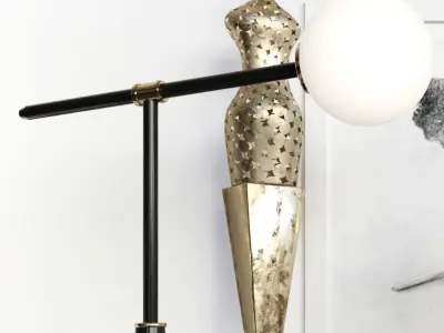 Decorative set of modern 3D model