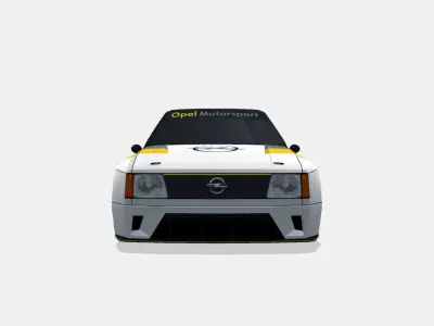 Opel Kadett d GTB concept Low-poly 3D model