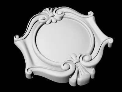 Central decor ornament for furniture 3D model 575