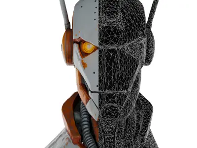 Ancient Rusting Robot Batch 1 Free 3D model