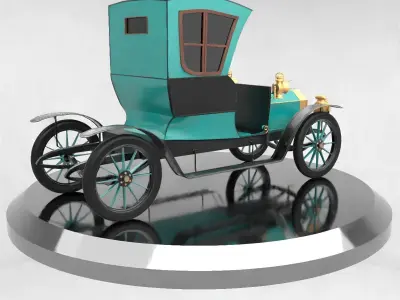 VINTAGE CAR 1904 3D model
