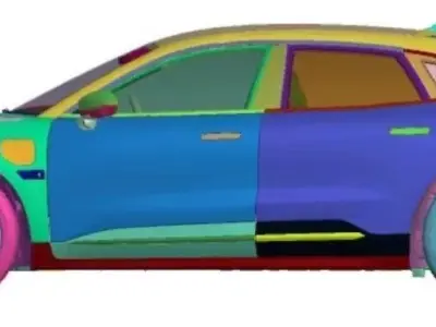 Zeekr 001 AWD Topline 2021 Vehicle 3d scan model 3D model 3D model