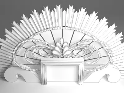 Wedding Stage 3D model 10