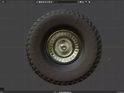 3D tire model 3D model