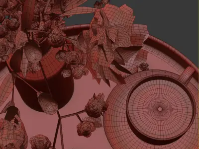 Coffee set 01 3D model