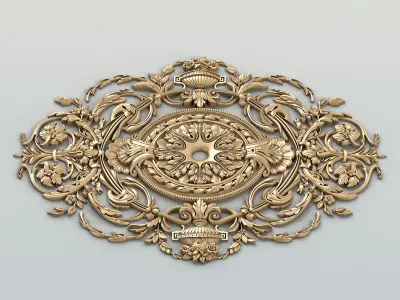Round rosette 054 3D model