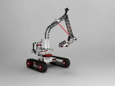 Meccano Excavator Free 3D model