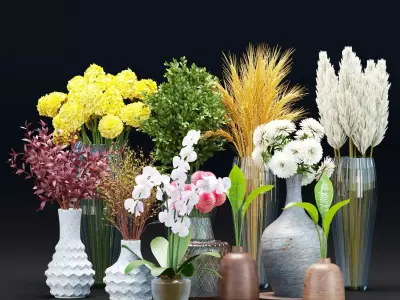 decorative plants collection vol 34-3d models