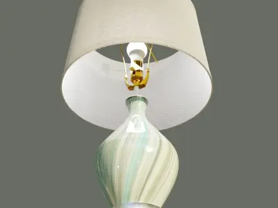 Cirrus Art Glass Lamp 3D model