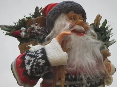 Realistic Santa Claus Decoration 3D Scanned Model  3D model