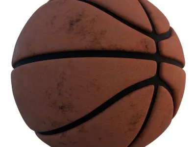 3D Asset - Basketball Rigged Low-poly 3D model