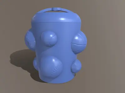 BALLS PEN CUP 3D print model
