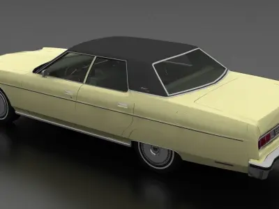Monterey Custom 4dr 1974 Low-poly 3D model