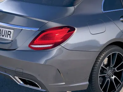 Mercedes C-class AMG 2019 3D model
