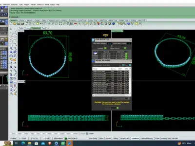 Vintage Classic Luxury USA Round Diamond Necklace 3D print model