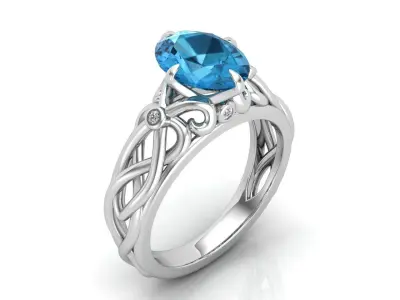 Celtic ring 3D print model