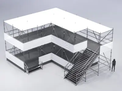 Layher Structure Pavilion 8 3D model