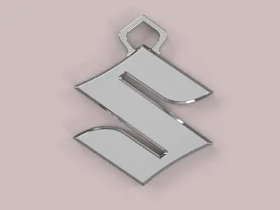 Suzuki Logo Keychain  -  Ready to 3D Print 3D print model