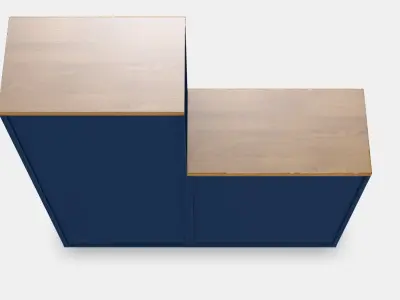 SKRUVBY Storage combination 1 Low-poly 3D model