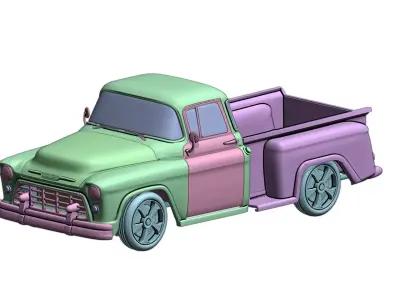 1955 Chevy Cameo Shortbed  3d print  3D print model
