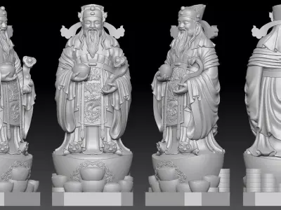 god of Wealth  3D print model