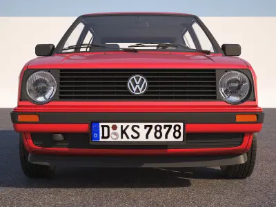 Volkswagen Golf 2 3D model