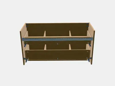 ANGSJON Chest of drawers with drawers Low-poly 3D model