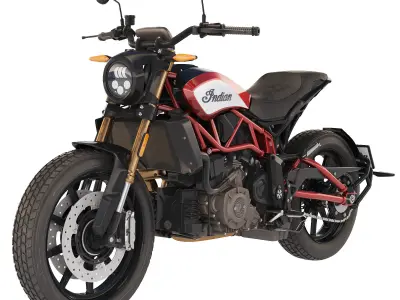 Indian FTR 1200 S 2019 3D model