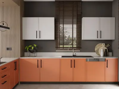 Kitchen Scene 01 3D Model 3D model