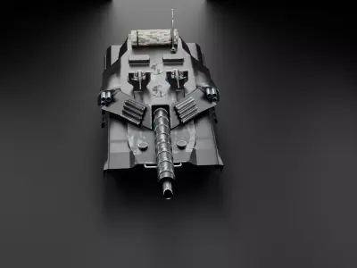  Leopard 2A4 Main Battle Tank 3D model Low-poly 3D model