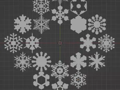 Snow Flake 3D model purchase