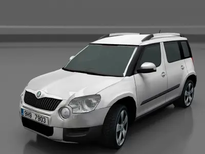 Skoda Yeti Low-poly 3D model