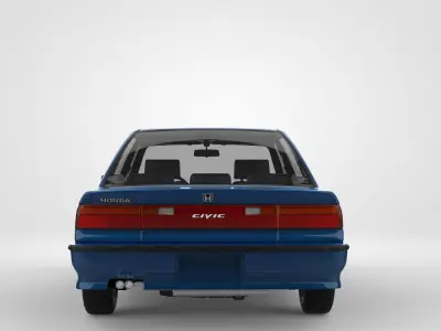 Honda Civic Ef Sedan 1990 3D model